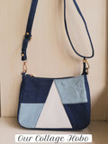 Denim Collage Sling Bag