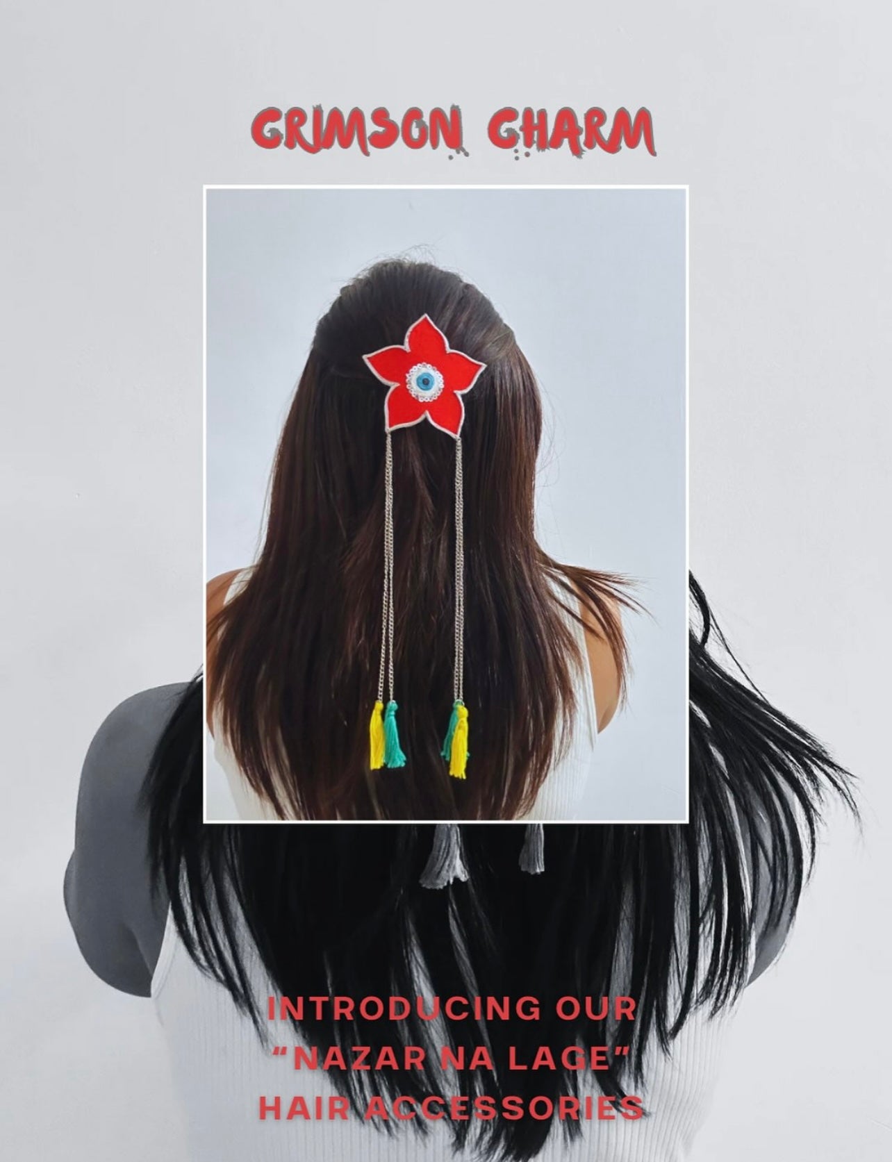 Evil eye hair accessory