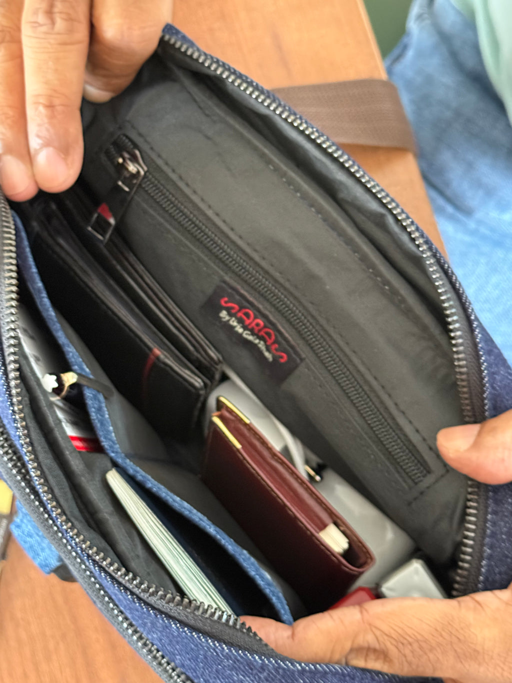 Unisex Denim Utility Sling