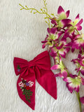 Hand Embroidered Bow