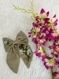 Hand Embroidered Bow
