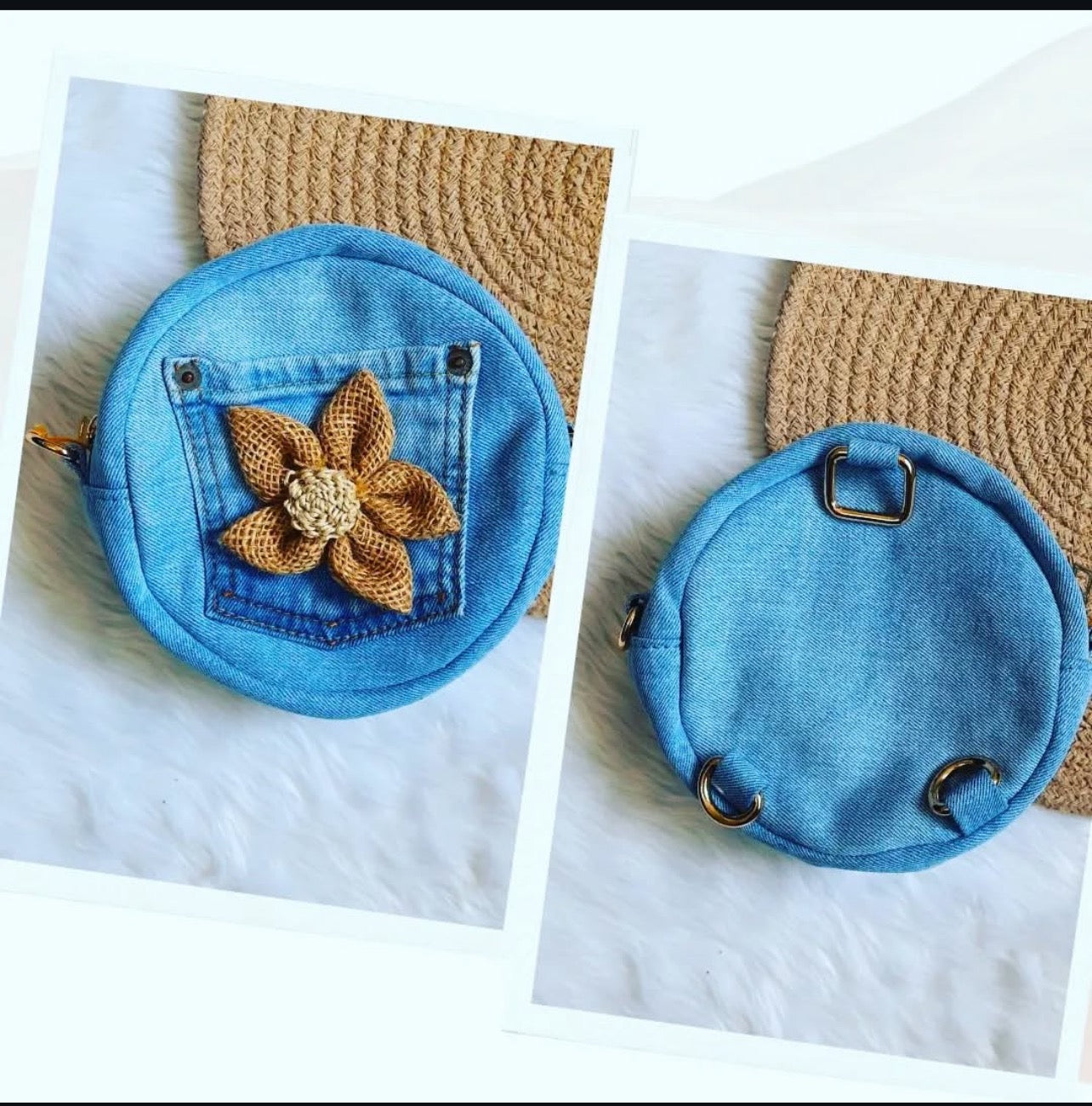 Denim Sling Cum Bag