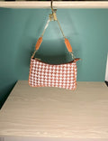 Double Belt Sling bags Brown & White