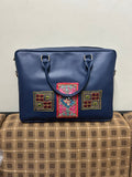 Patchwork laptop bag