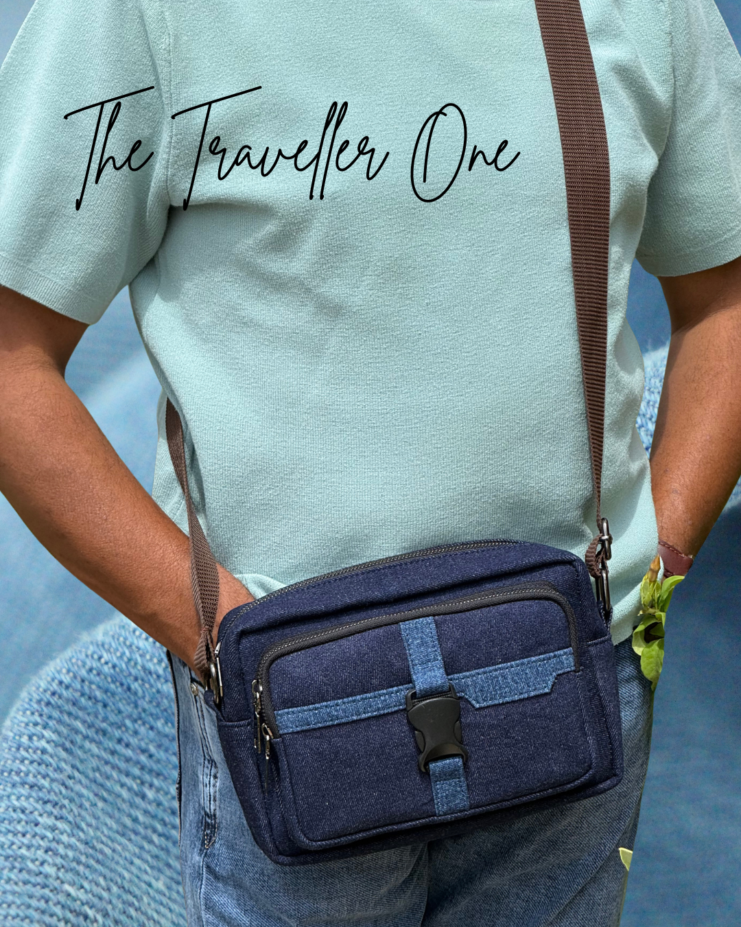 Unisex Denim Utility Sling