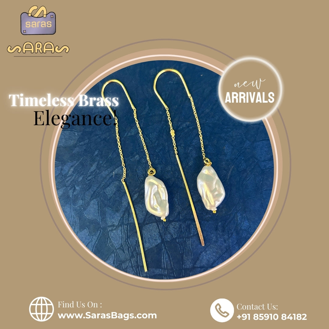 Earrings 	Pearl floral
