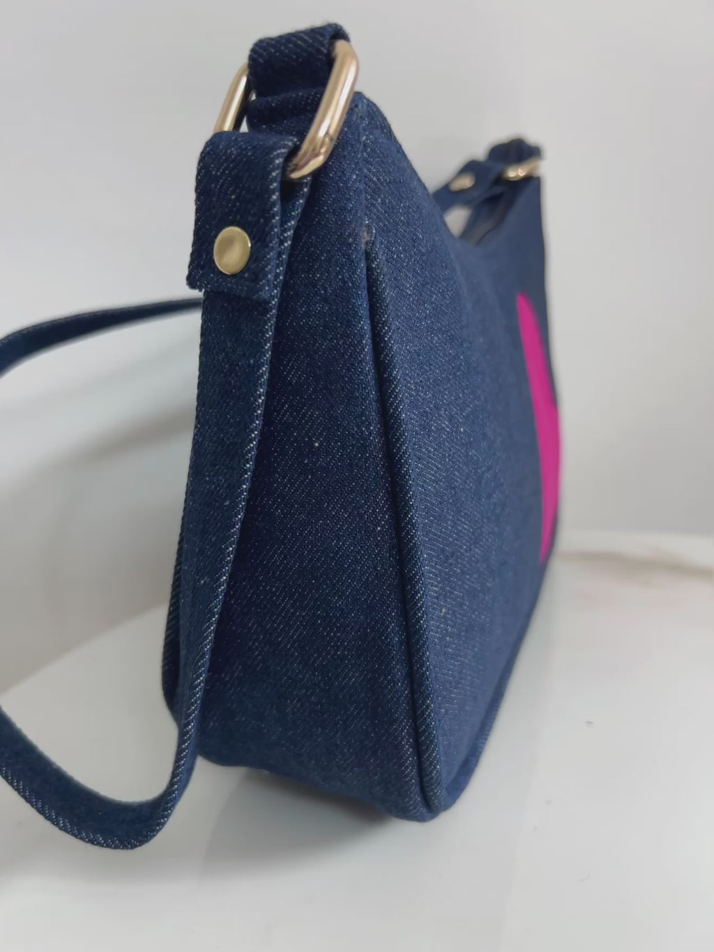 Denim 'Self Chosen' Sling Bag